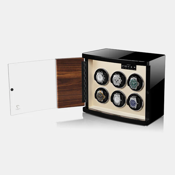 MODALO Timeless 6 Walnut. Шкатулка для подзавода 6-ти часов.