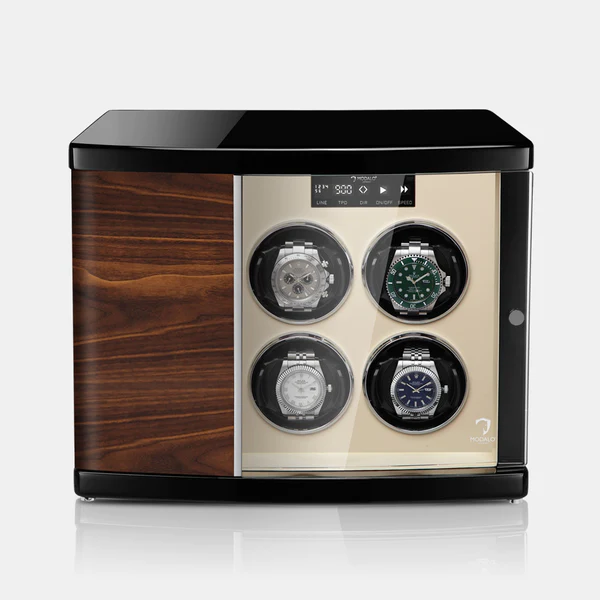 MODALO Timeless 6 Walnut. Шкатулка для подзавода 6-ти часов.