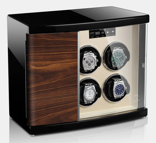 MODALO Timeless 6 Walnut. Шкатулка для подзавода 6-ти часов.