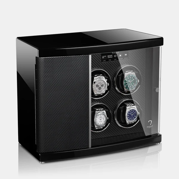 MODALO Timeless 6 Carbon. Шкатулка для подзавода 6-ти часов.