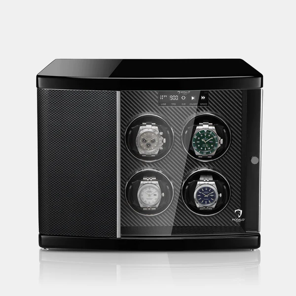 MODALO Timeless 6 Carbon. Шкатулка для подзавода 6-ти часов.