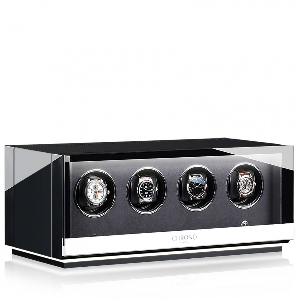 Chronovision Ambiance IV. Черный лак. Бокс для подзавода 4-x часов.