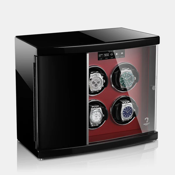 MODALO Timeless 6 Red. Шкатулка для подзавода 6-ти часов.