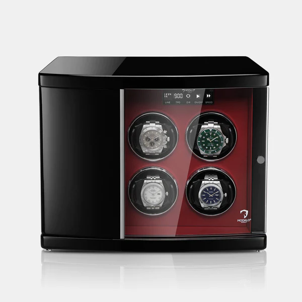 MODALO Timeless 6 Red. Шкатулка для подзавода 6-ти часов.