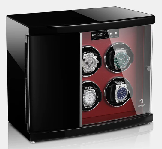 MODALO Timeless 6 Red. Шкатулка для подзавода 6-ти часов.