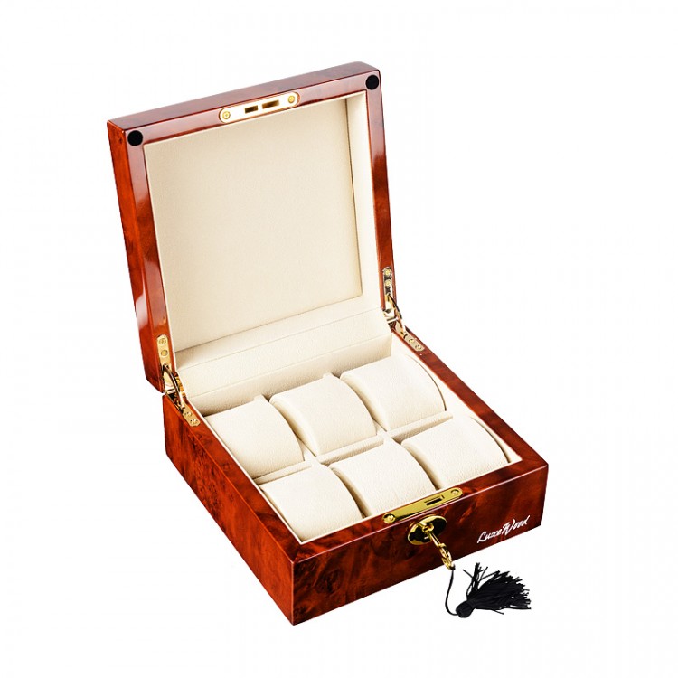 Шкатулка для хранения 6 часов Luxewood арт.LW803-6-3