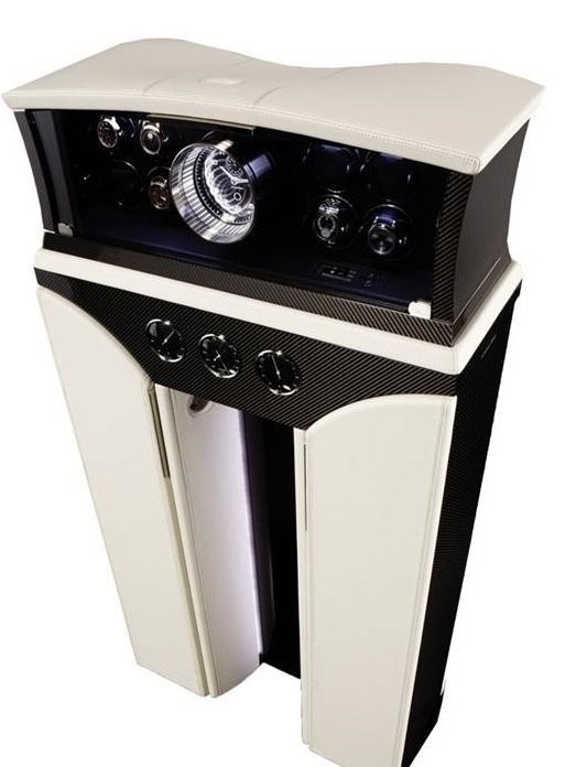 Buben-Zorweg PYTHON COLLECTOR HIFI. Включает в себя подзавод часов, часы, систему HIFI и метеостанцию. 