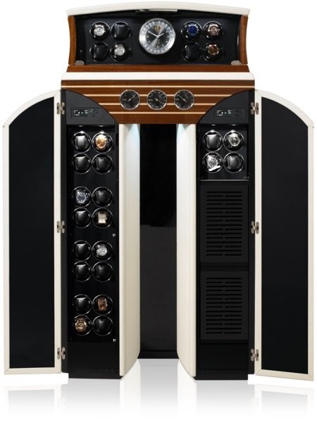 Buben-Zorweg PYTHON COLLECTOR HIFI. Включает в себя подзавод часов, часы, систему HIFI и метеостанцию. 