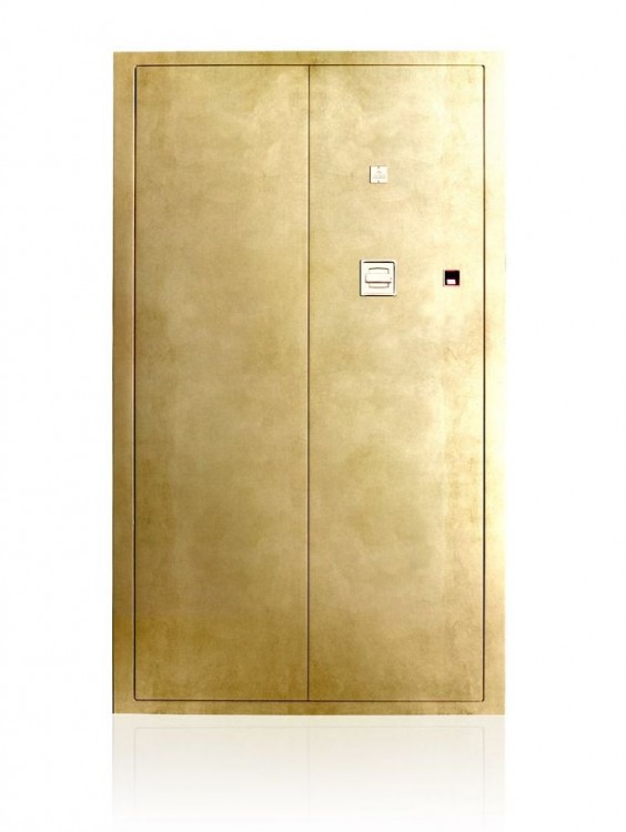 Арт. 9032 GRANDE SEGRETO FOGLIA ORO. Сейф для завода 4-х, 8-ми, 20-ти часов и хранения драгоценностей. Agresti Италия.