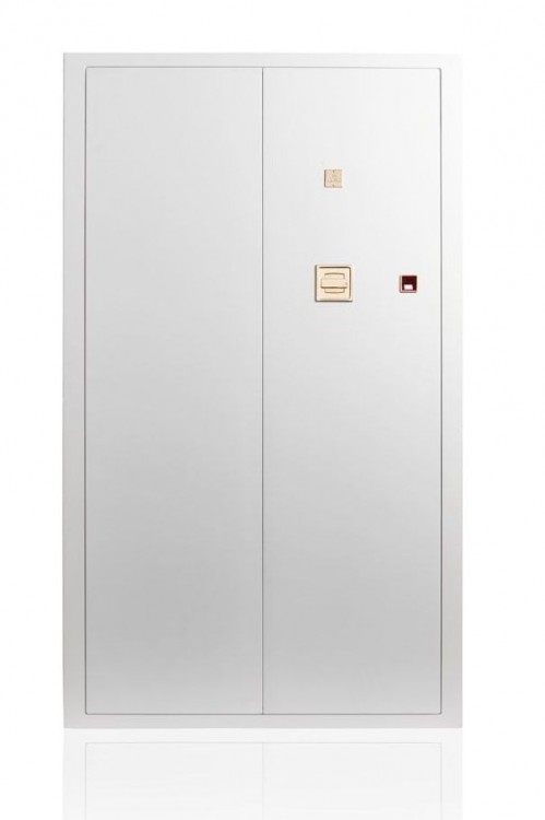 Арт. 9034 GRANDE SEGRETO BIANCO. Сейф для завода 4-х, 8-ми, 20-ти часов и хранения драгоценностей. Agresti Италия.