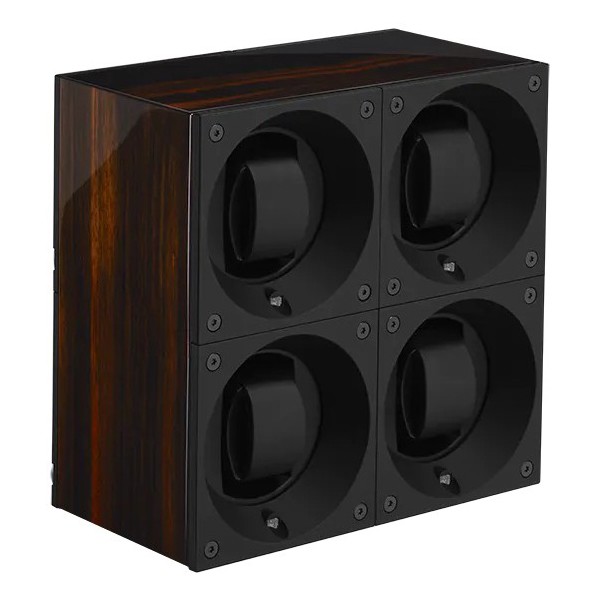 Masterbox collection. Wooden Masterbox Quattro. Бокс для 4-х часов с автоподзаводом. Swiss Kubik, Швейцария.