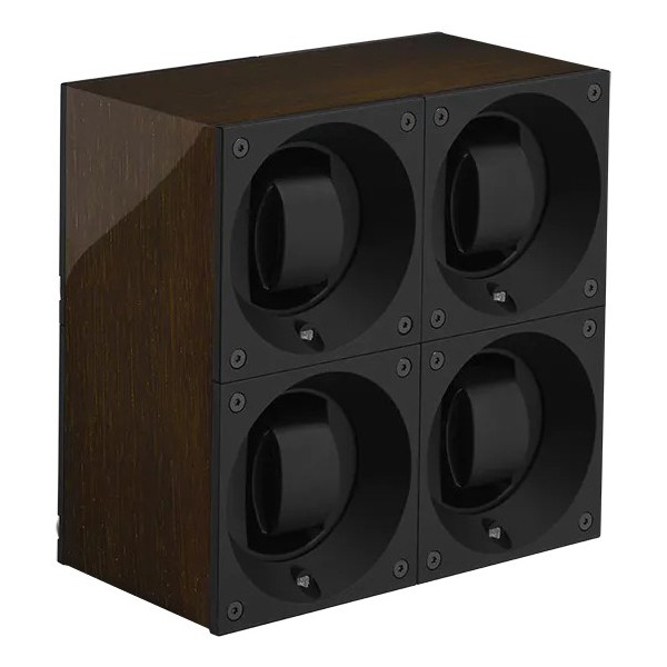 Masterbox collection. Wooden Masterbox Quattro. Бокс для 4-х часов с автоподзаводом. Swiss Kubik, Швейцария.