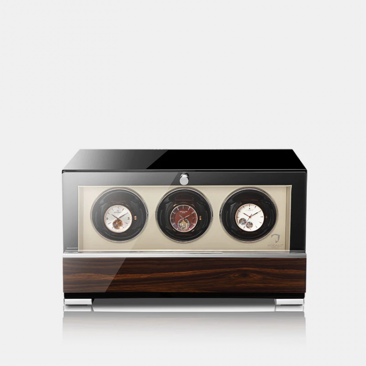 MODALO CLASICO 3 MV4. WALNUT BEIGE Шкатулка для подзавода 3-х часов. 