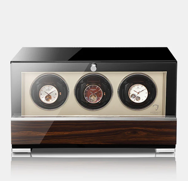 MODALO CLASICO 3 MV4. WALNUT BEIGE Шкатулка для подзавода 3-х часов. 