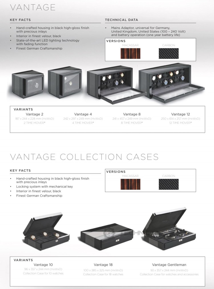 Buben-Zorweg Vantage 18 Carbon. Шкатулка для хранения 18-ти часов. 