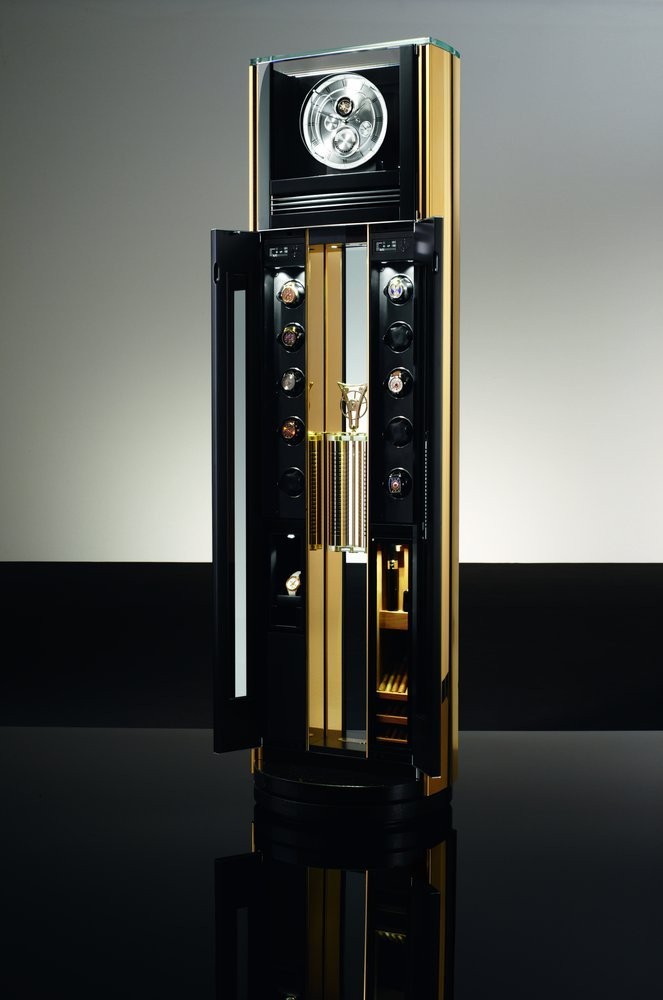 Buben-Zorweg OBJET DE TEMPS II WORLD TIME TOURBILLON. Включает в себя подзавод часов, напольные часы и хьюмидор. 