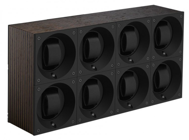 Masterbox collection. Wooden Masterbox 8 Positions. Бокс для 8-ми часов с автоподзаводом. Swiss Kubik, Швейцария.