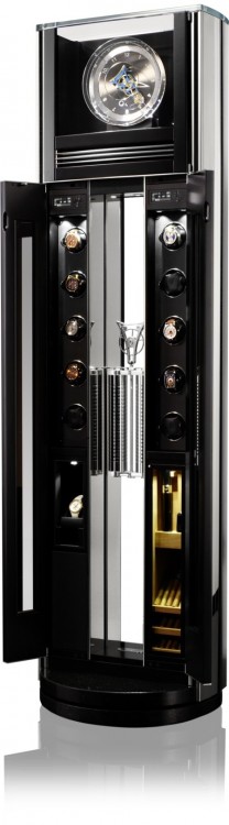 Buben-Zorweg OBJET DE TEMPS II ORBIT TOURBILLON. Включает в себя подзавод часов, напольные часы и хьюмидор. 