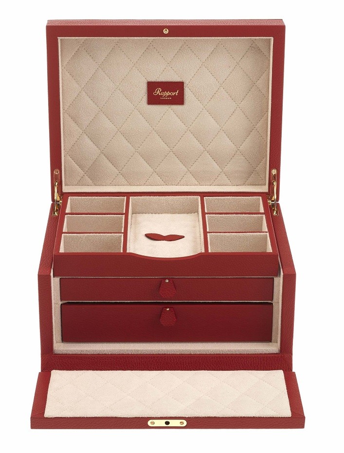 Арт. J134. Шкатулка для 11-ти часов и ювелирных изделий. JEWELLERY BOX. Rapport London (Англия).   