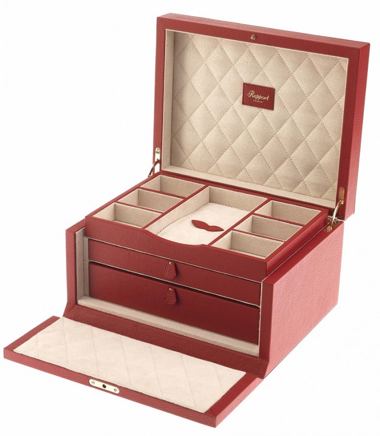 Арт. J134. Шкатулка для 11-ти часов и ювелирных изделий. JEWELLERY BOX. Rapport London (Англия).   