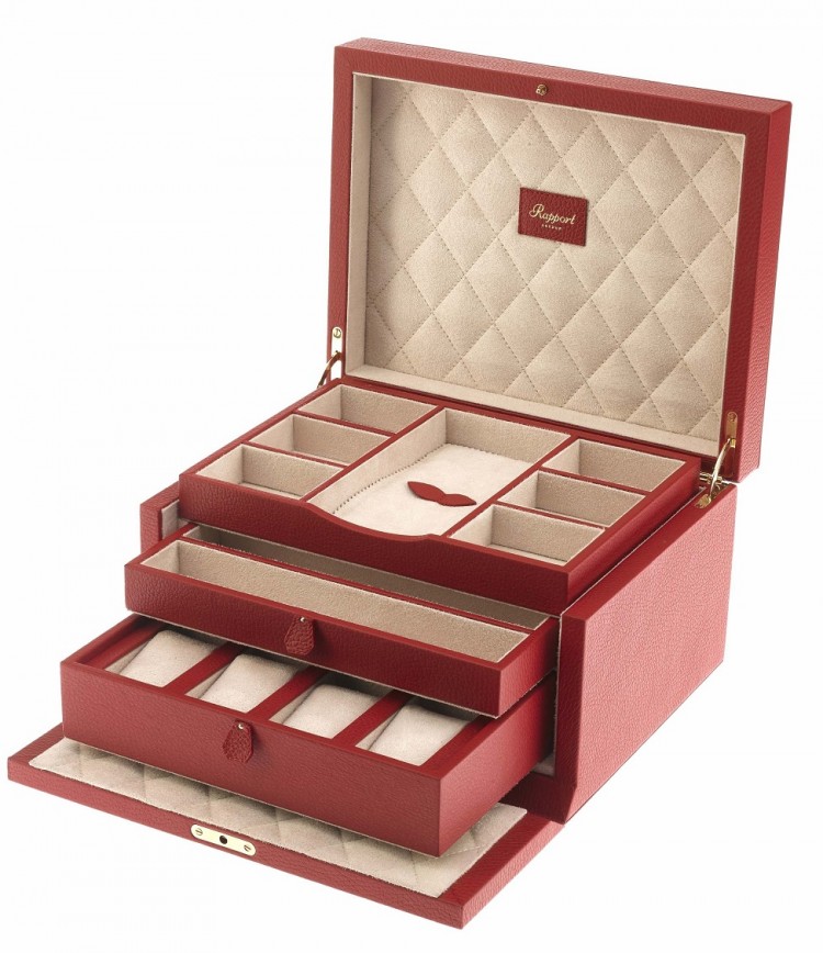 Арт. J134. Шкатулка для 11-ти часов и ювелирных изделий. JEWELLERY BOX. Rapport London (Англия).   