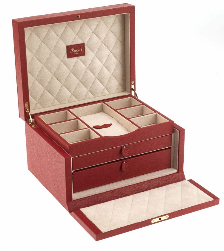 Арт. J134. Шкатулка для 11-ти часов и ювелирных изделий. JEWELLERY BOX. Rapport London (Англия).   
