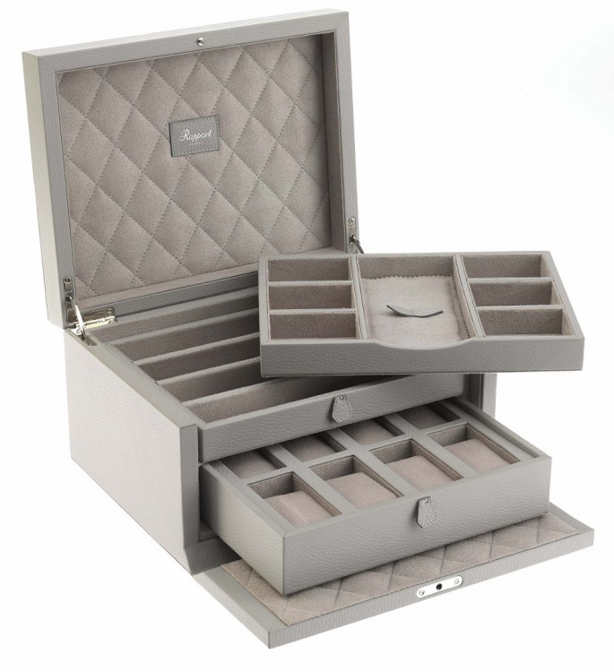 Арт. J139. Шкатулка для 11-ти часов и ювелирных изделий. JEWELLERY BOX. Rapport London (Англия).    