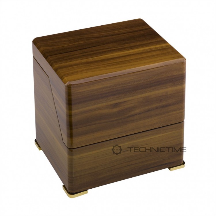 Арт. W581. Шкатулка для подзавода 1-х часов. PERPETUA III WALNUT FINISH. Rapport London. Сделано в Великобритании.