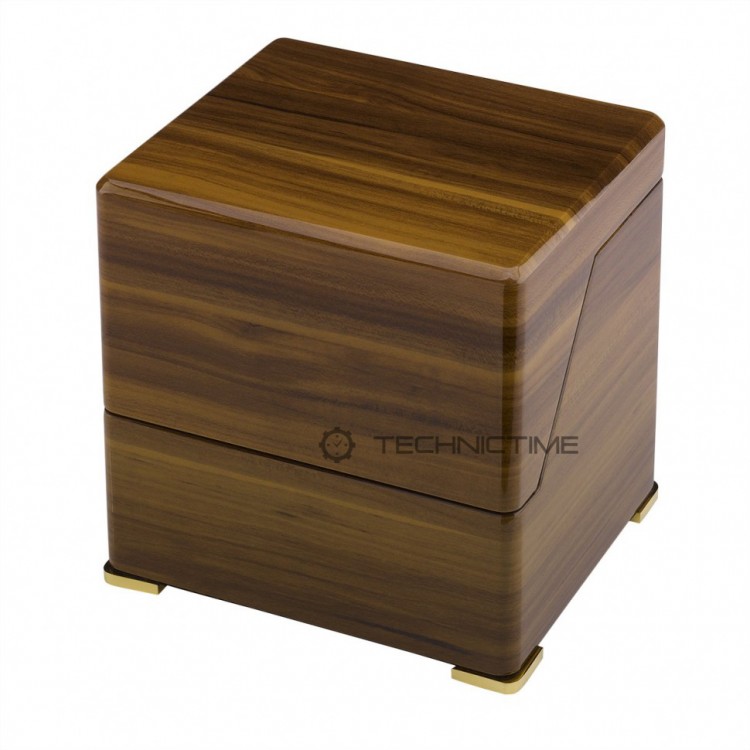Арт. W581. Шкатулка для подзавода 1-х часов. PERPETUA III WALNUT FINISH. Rapport London. Сделано в Великобритании.