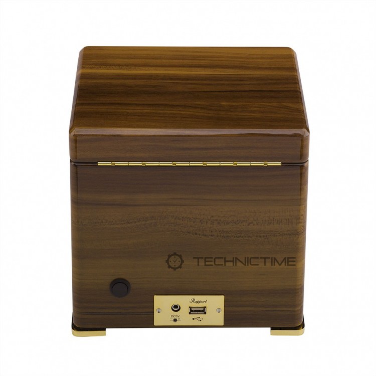 Арт. W581. Шкатулка для подзавода 1-х часов. PERPETUA III WALNUT FINISH. Rapport London. Сделано в Великобритании.