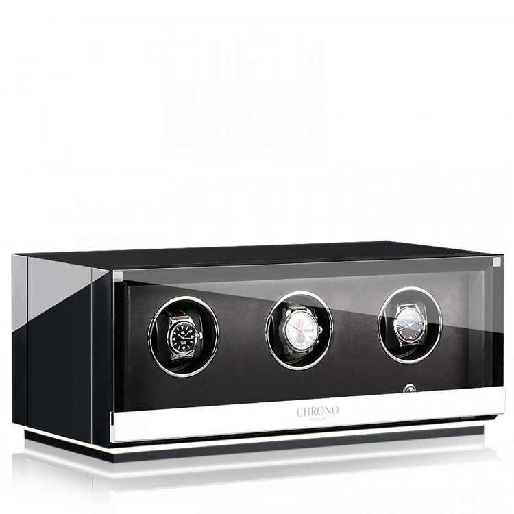 Chronovision Ambiance III. Черный лак. Бокс для подзавода 3-x часов.
