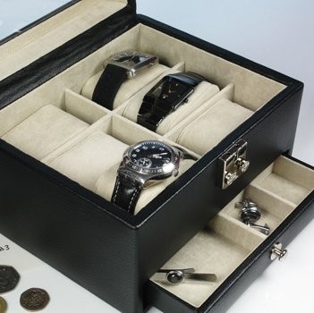 Шкатулка для 6-ти часов и запонок LC Designs Co. Ltd. арт.70605
