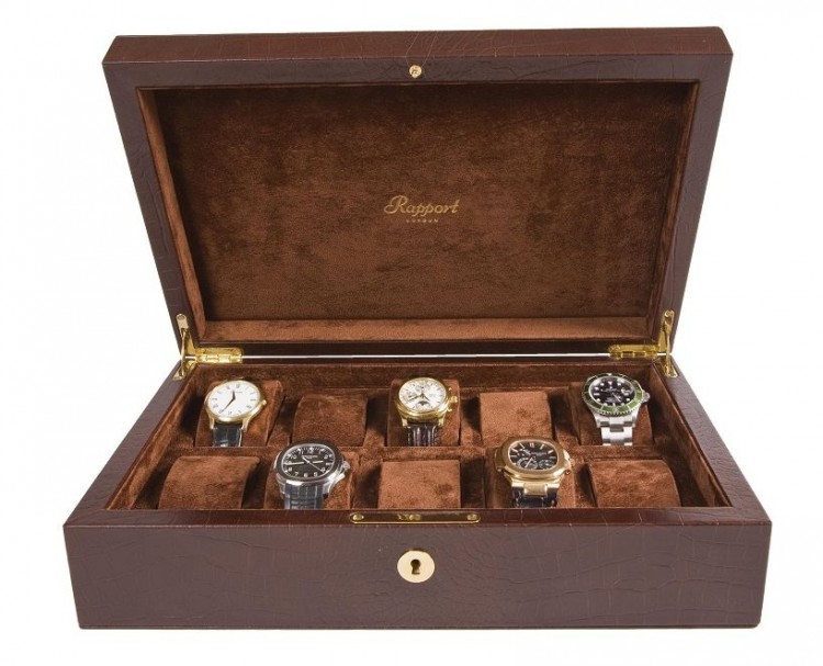 Арт.  L265. Шкатулка для 10-ти часов. 10 WATCH COLLECTOR BOXES. Rapport London (Англия).