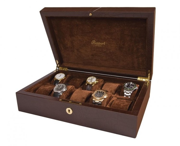Арт.  L265. Шкатулка для 10-ти часов. 10 WATCH COLLECTOR BOXES. Rapport London (Англия).