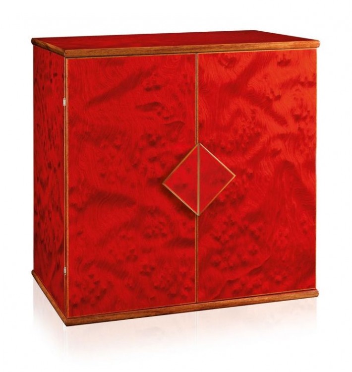 Арт. 925 FORZIERE ROSSO. Сейф для завода 3-х, 6-ти, 9-ти часов и хранения драгоценностей. Agresti Италия.