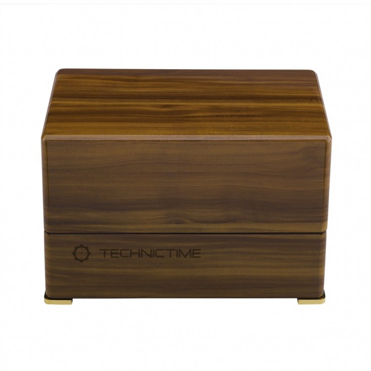 Арт. W582. Шкатулка для подзавода 2-х часов. PERPETUA III WALNUT FINISH. Rapport London. Сделано в Великобритании.