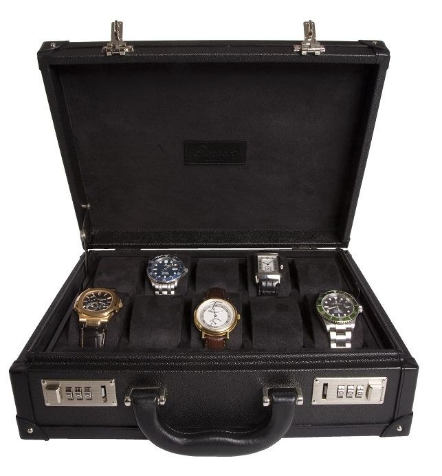 Арт. L266. Кейс для хранения 10-ти часов. 10 WATCH ATTACHE CASE. Rapport London (Англия).
