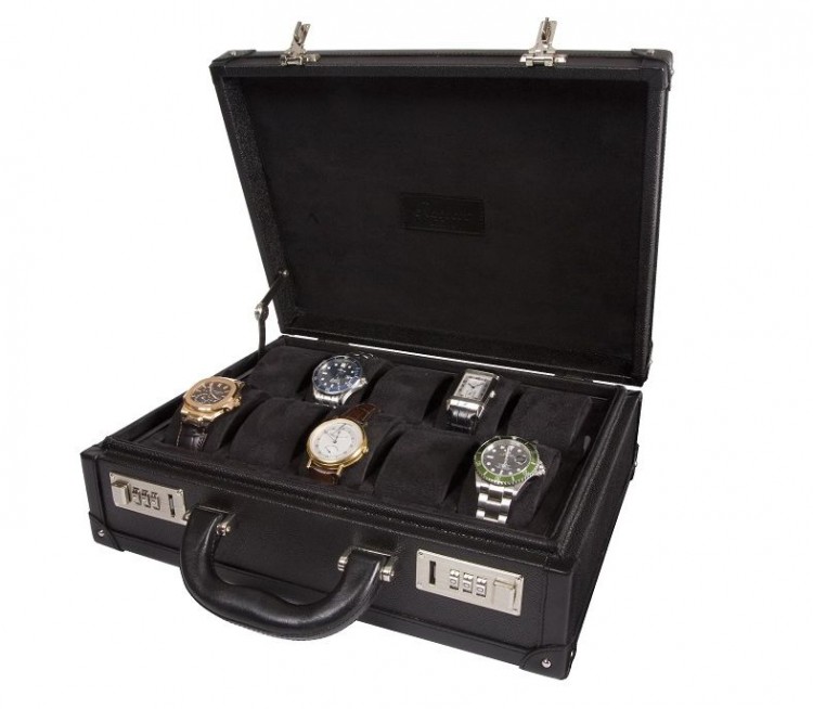 Арт. L266. Кейс для хранения 10-ти часов. 10 WATCH ATTACHE CASE. Rapport London (Англия).