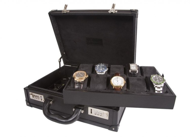Арт. L266. Кейс для хранения 10-ти часов. 10 WATCH ATTACHE CASE. Rapport London (Англия).