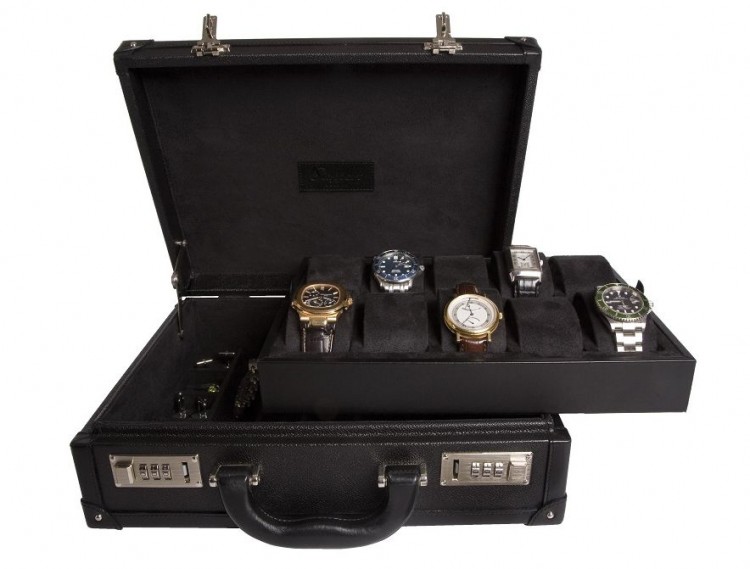 Арт. L266. Кейс для хранения 10-ти часов. 10 WATCH ATTACHE CASE. Rapport London (Англия).