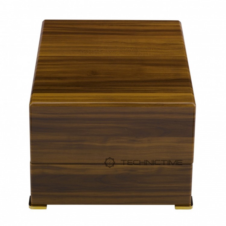 Арт. W584. Шкатулка для подзавода 4-х часов. PERPETUA III WALNUT FINISH. Rapport London. Сделано в Великобритании.