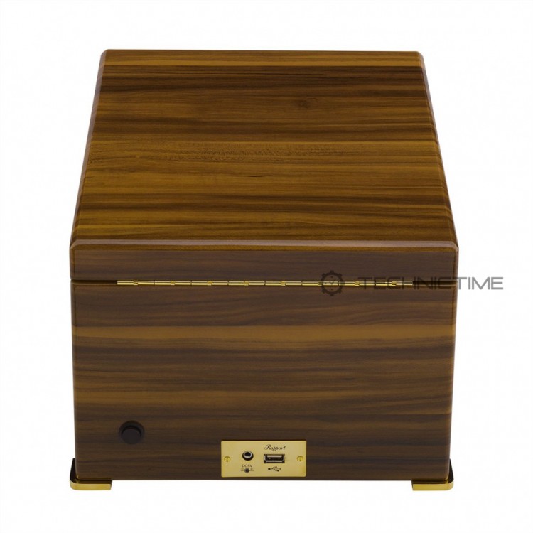 Арт. W584. Шкатулка для подзавода 4-х часов. PERPETUA III WALNUT FINISH. Rapport London. Сделано в Великобритании.