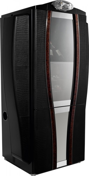 Buben-Zorweg GRAND AFICIONADO. Включает систему подзавода часов, винный бар, сейф, часы, хьюмидор.  