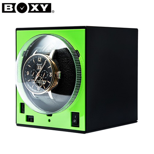 BOXY Brick. Шкатулка для подзавода 1-х часов. Черный.