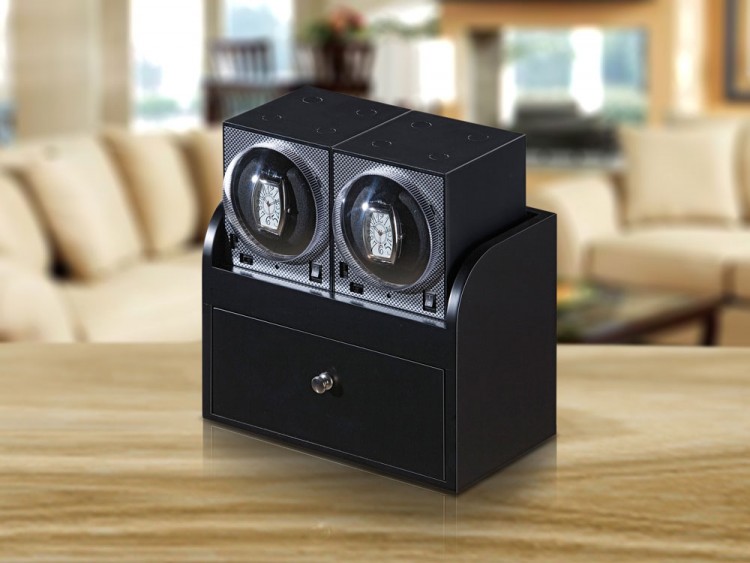 BOXY Brick. Шкатулка для подзавода 1-х часов. Карбон.