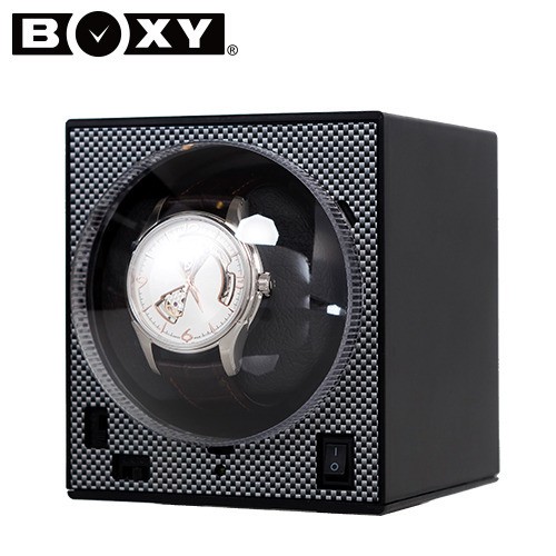 BOXY Brick. Шкатулка для подзавода 1-х часов. Карбон.